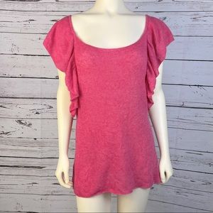 NWT Anthropologie Tabitha “Ante Autumnal Pullover” Pink Rose Size XL